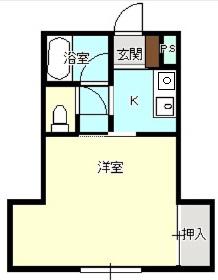 パークサイド泉(1K/3階)の間取り写真
