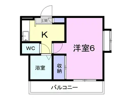 富士昭和ビルII(1K/2階)の間取り写真