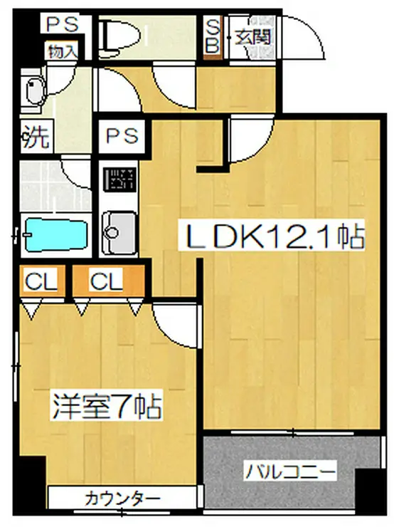 クリオ戸越銀座弐番館 5階階 間取り