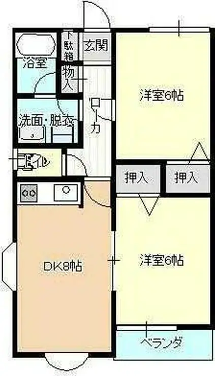 プレステージ東村山 2階階 間取り