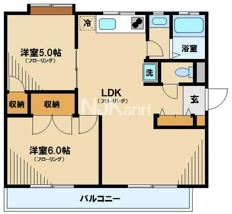 パークサイドハイツ 3階階 間取り