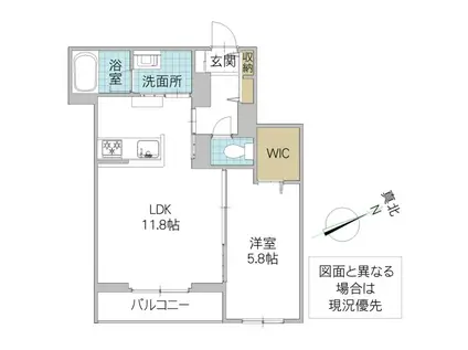 ハレルアナ(1LDK/2階)の間取り写真