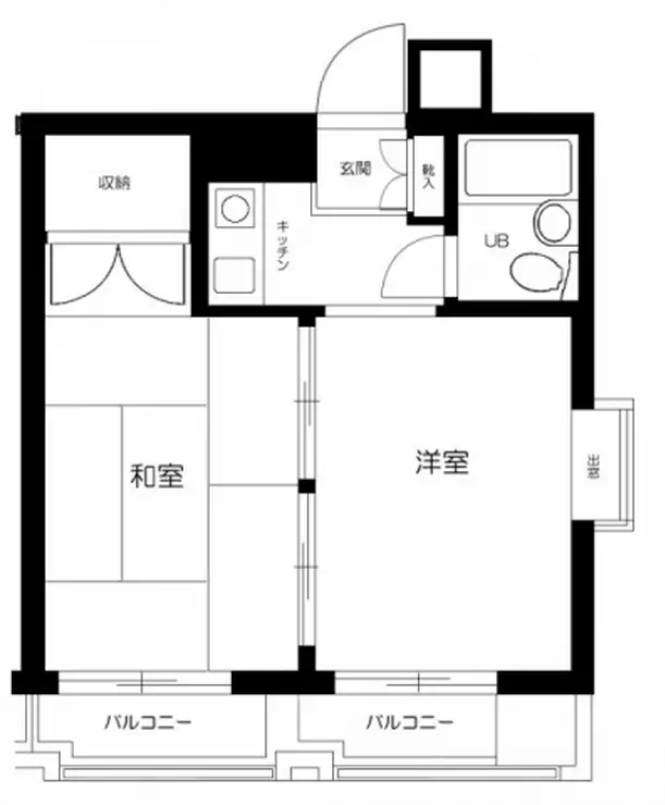 ペガサスマンション白山 4階階 間取り
