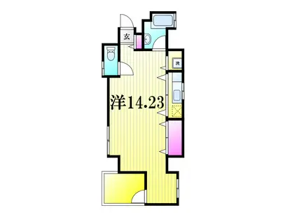 グランドルチェ5(ワンルーム/10階)の間取り写真