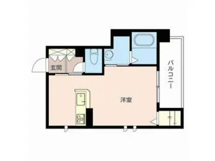 レトワール(ワンルーム/4階)の間取り写真