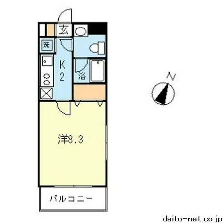 ベイシエ 2階階 間取り