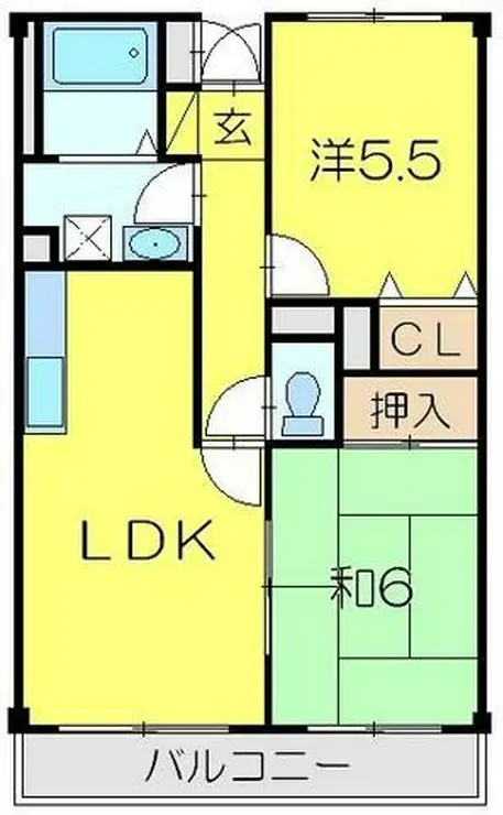 稲荷山パークハイツ 4階階 間取り