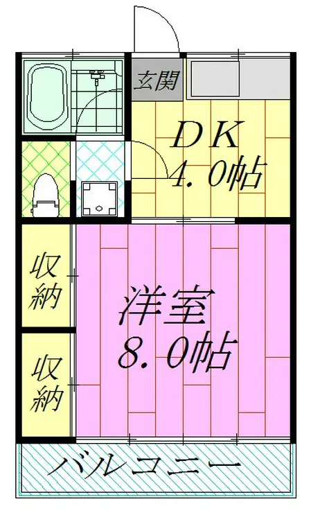 ハイネス加納 1階階 間取り