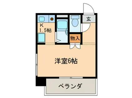 フォトリエ モリ(1K/4階)の間取り写真