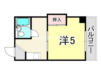 MSTYLE武庫之荘I(1K/4階)の間取り写真