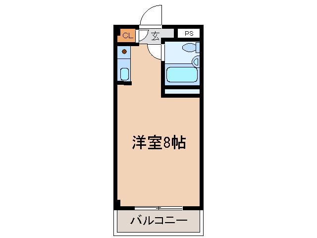アーバンパレス(ワンルーム/3階)の間取り写真