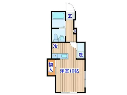 IIE SAINT-LOUIS I(1K/1階)の間取り写真
