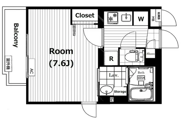 セルベコート野方 1階階 間取り