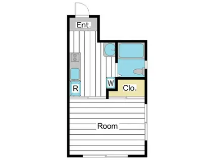 アーバンハイツ田島(1DK/1階)の間取り写真