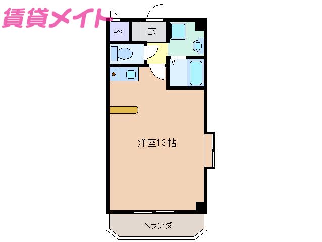 アーバンクレスト(ワンルーム/3階)の間取り写真