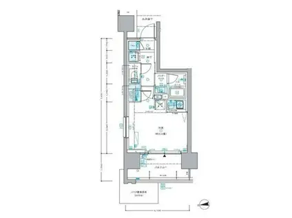 セントラルプレイス新宿御苑前(ワンルーム/4階)の間取り写真