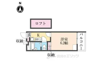 レオパレス武庫川東(1K/3階)の間取り写真