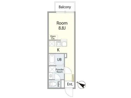 TJ RESIDENCE KIYOSE(ワンルーム/2階)の間取り写真