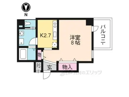 DAIKI PLACE 千本(1K/7階)の間取り写真