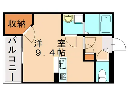 レオネクスト藤(ワンルーム/3階)の間取り写真