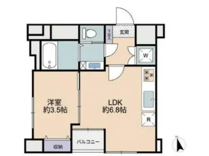 西船橋ファミリーマンション(1LDK/10階)の間取り写真