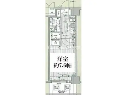 エスリード森ノ宮駅前(1K/11階)の間取り写真