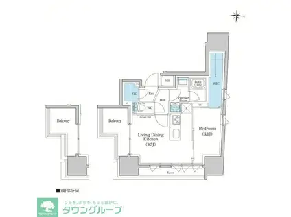 スタイリオ蒲田ウエスト(1LDK/14階)の間取り写真