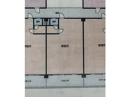 鳴神ビル(ワンルーム/2階)の間取り写真