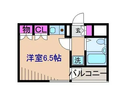 エアフォルク大倉山(1K/5階)の間取り写真