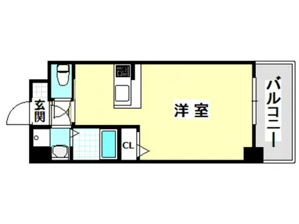 LA DOUCEUR南茨木(ワンルーム/3階)の間取り写真