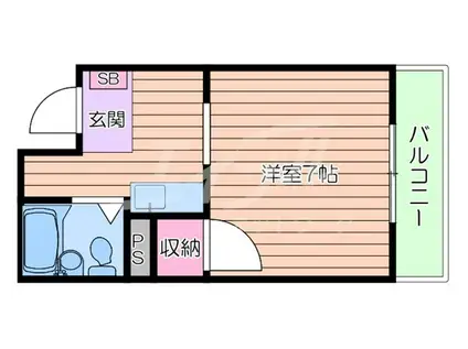 プレアール都島高倉(1K/4階)の間取り写真