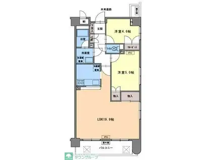 藤和シティホームズ大和駅前(2LDK/11階)の間取り写真