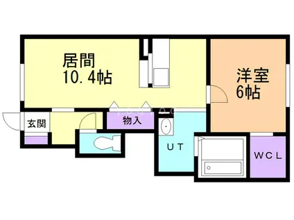 CASA31区(1LDK/1階)の間取り写真