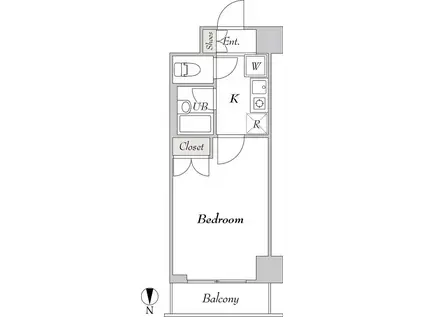 BLUROCK秋葉原(1K/3階)の間取り写真