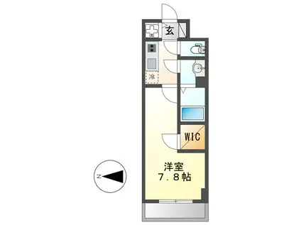 エスリード金山エクセア(1K/10階)の間取り写真