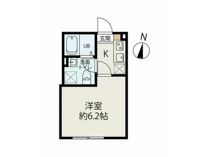 PENNY LANE(1K/3階)の間取り写真