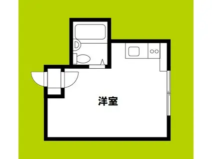 大宝上本町ロイヤルハイツ(ワンルーム/3階)の間取り写真