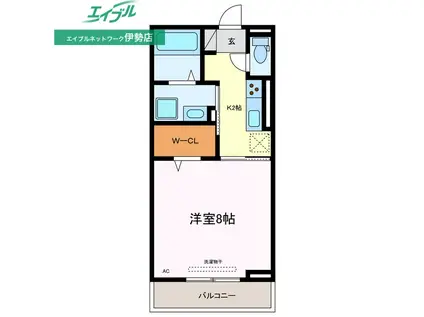 ノーブル(1K/3階)の間取り写真