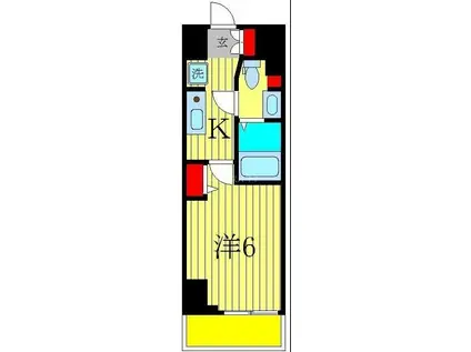 N-STAGE 三郷(1K/5階)の間取り写真