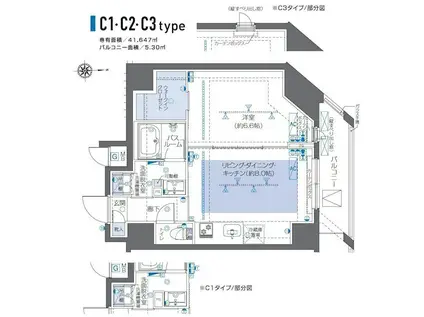 ZOOM秋葉原 ZOOM秋葉原(1LDK/6階)の間取り写真