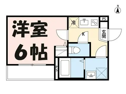 ROBOT HOME日進Ⅱ(1K/1階)の間取り写真