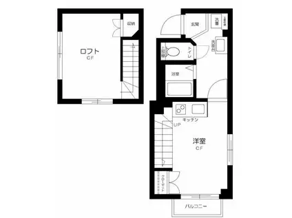 スワンレイクイン目白ストリート(ワンルーム/4階)の間取り写真