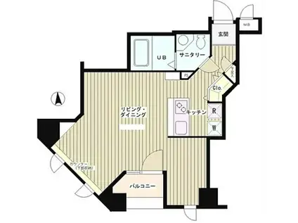 ケーズ麹町(ワンルーム/6階)の間取り写真