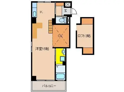 アルテイーストタワー(ワンルーム/7階)の間取り写真