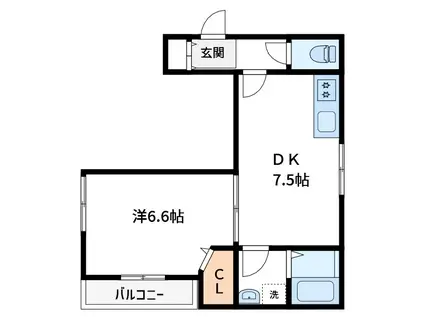 MAISON DE GT(1DK/3階)の間取り写真