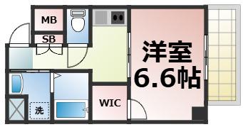 グランエクラ大今里南II(1K/7階)の間取り写真