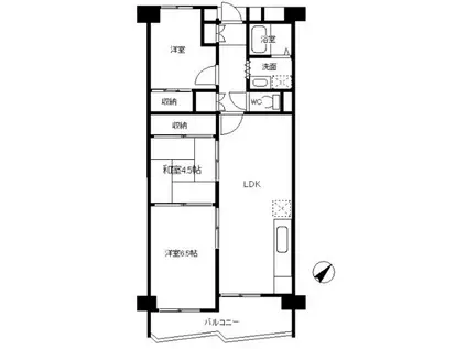 ストークマンション綾瀬(3LDK/6階)の間取り写真