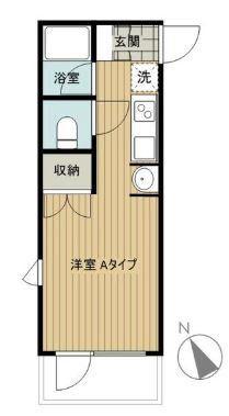 シオン仙川(1K/4階)の間取り写真