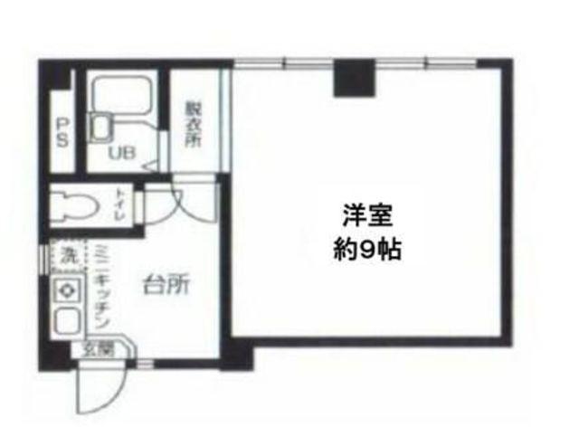ランドフォレスト上溝(1K/2階)の間取り写真