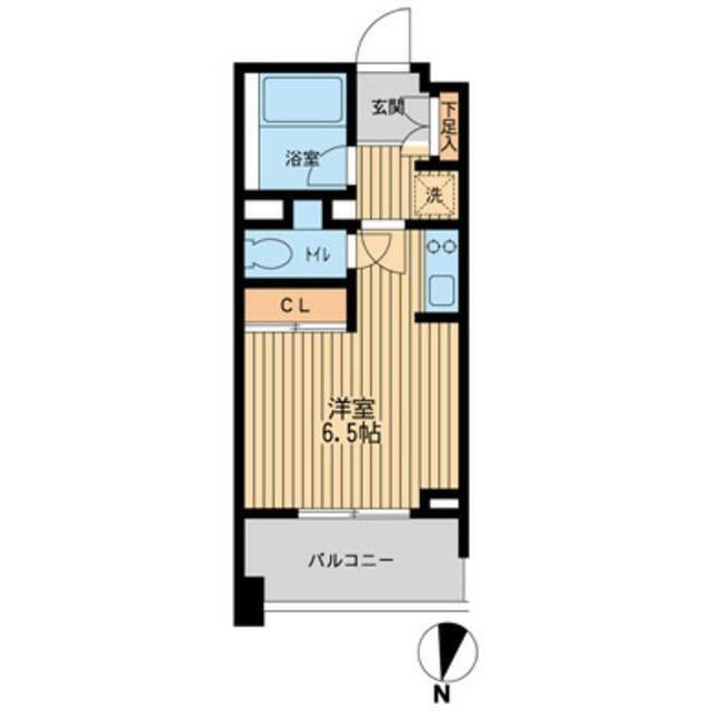 プロスペクト森下(ワンルーム/2階)の間取り写真